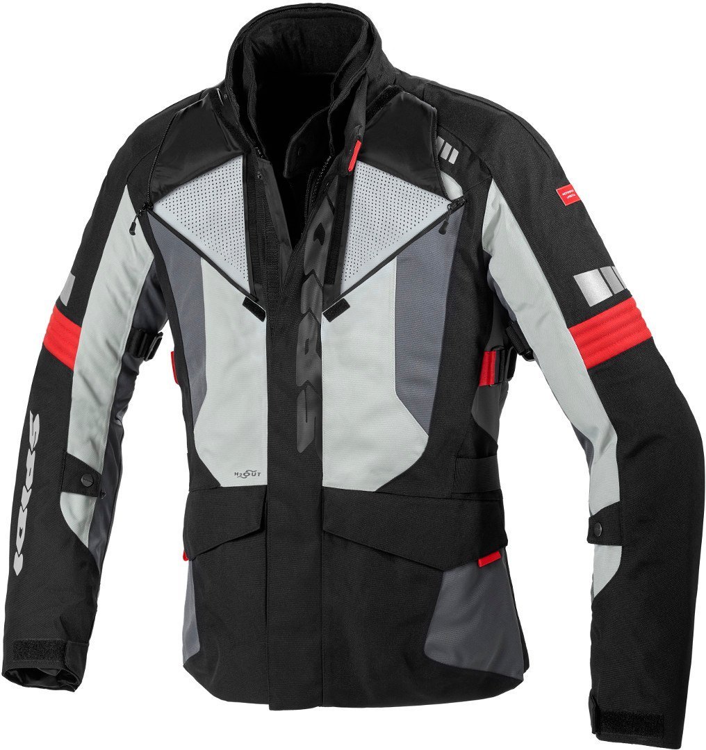 Spidi H2Out Outlander Motorrad Textiljacke schwarz/grau/rot 4XL Abbildung 2