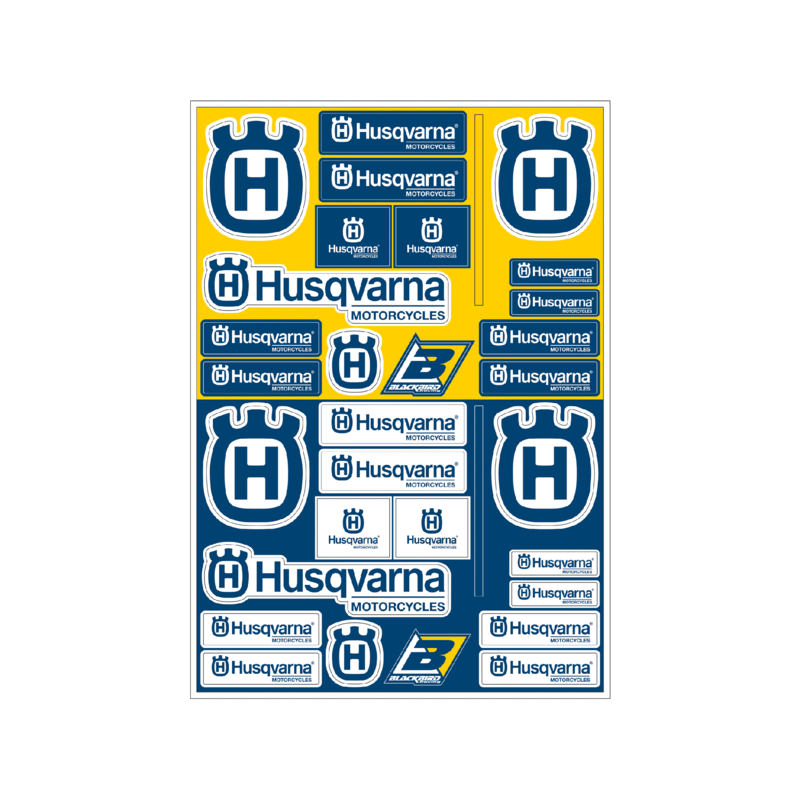 Mierla Foaie de abțibilduri PVC - Husqvarna Figura 2