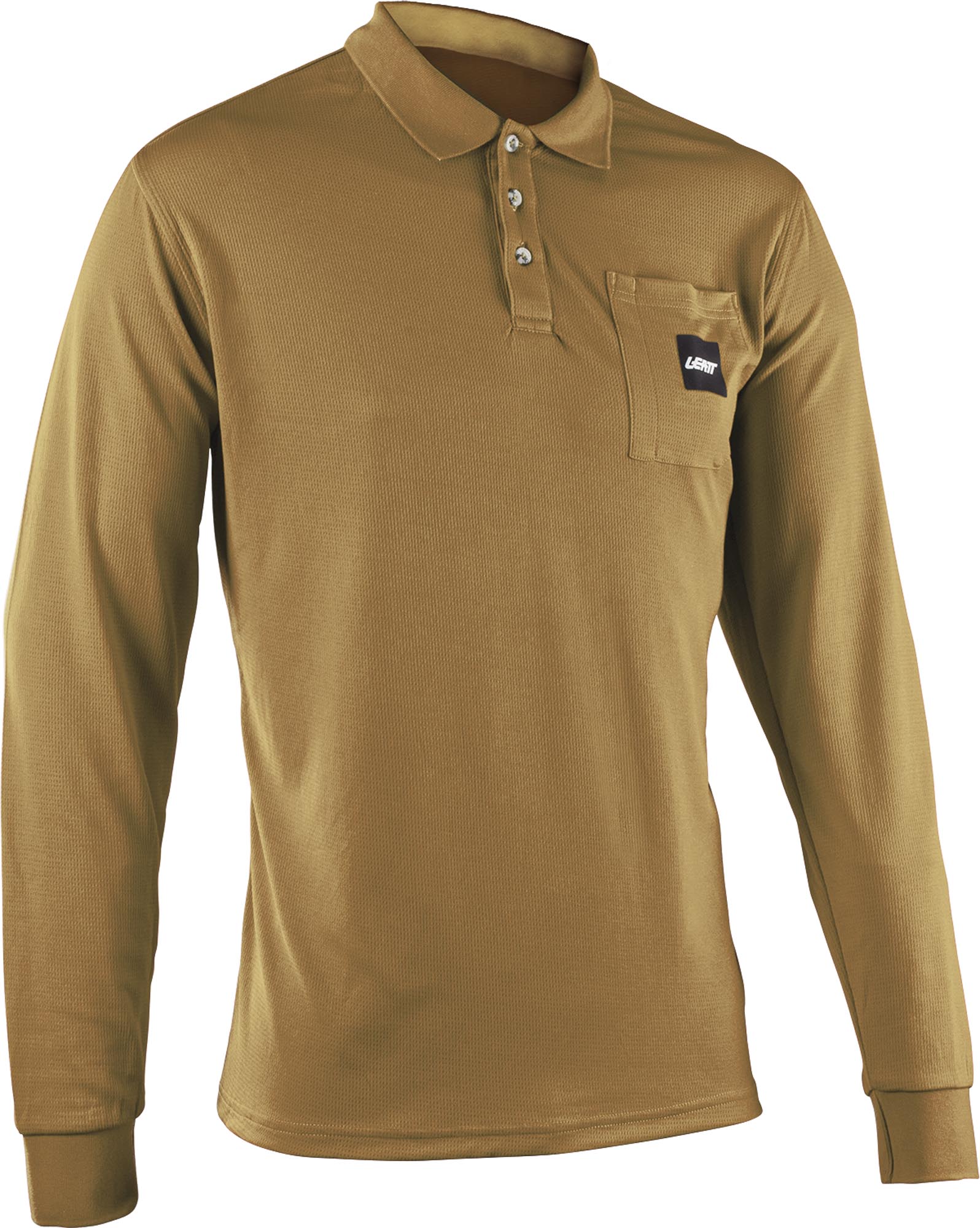 Leatt Team Polo Camisa de manga comprida marrom XL Figura 1