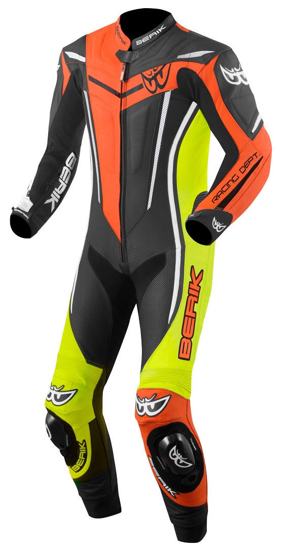 Berik Metric Evo One Piece Motorcycle Leather Suit black/red/yellow 50 Figure 1
