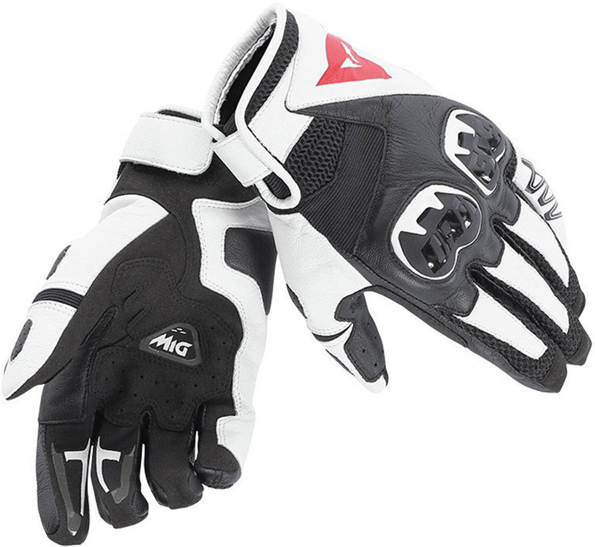 Dainese Mig C2 Gants de moto Noir/Blanc S Figure 1
