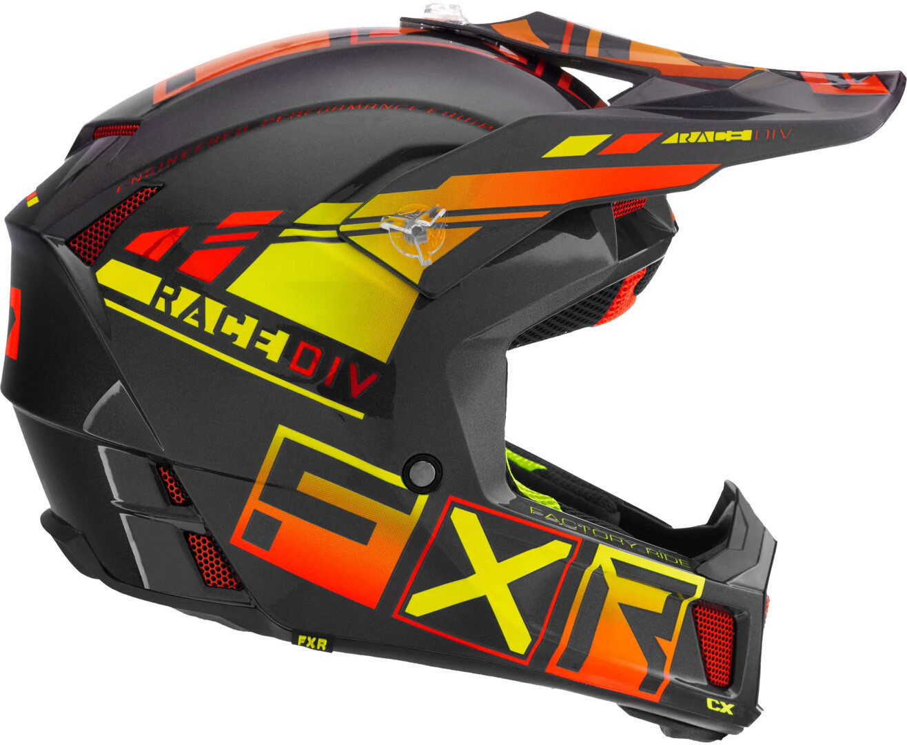 FXR Clutch CX Pro MIPS Cască de motocross gri/galben S (55/56) Figura 4