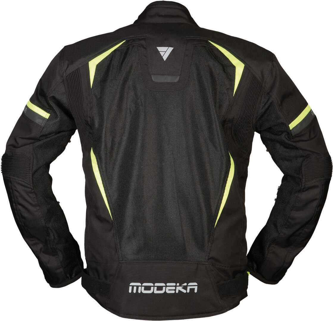 Modeka Yannik Air Chaqueta textil de motocicleta negro/neón XXL Figura 2