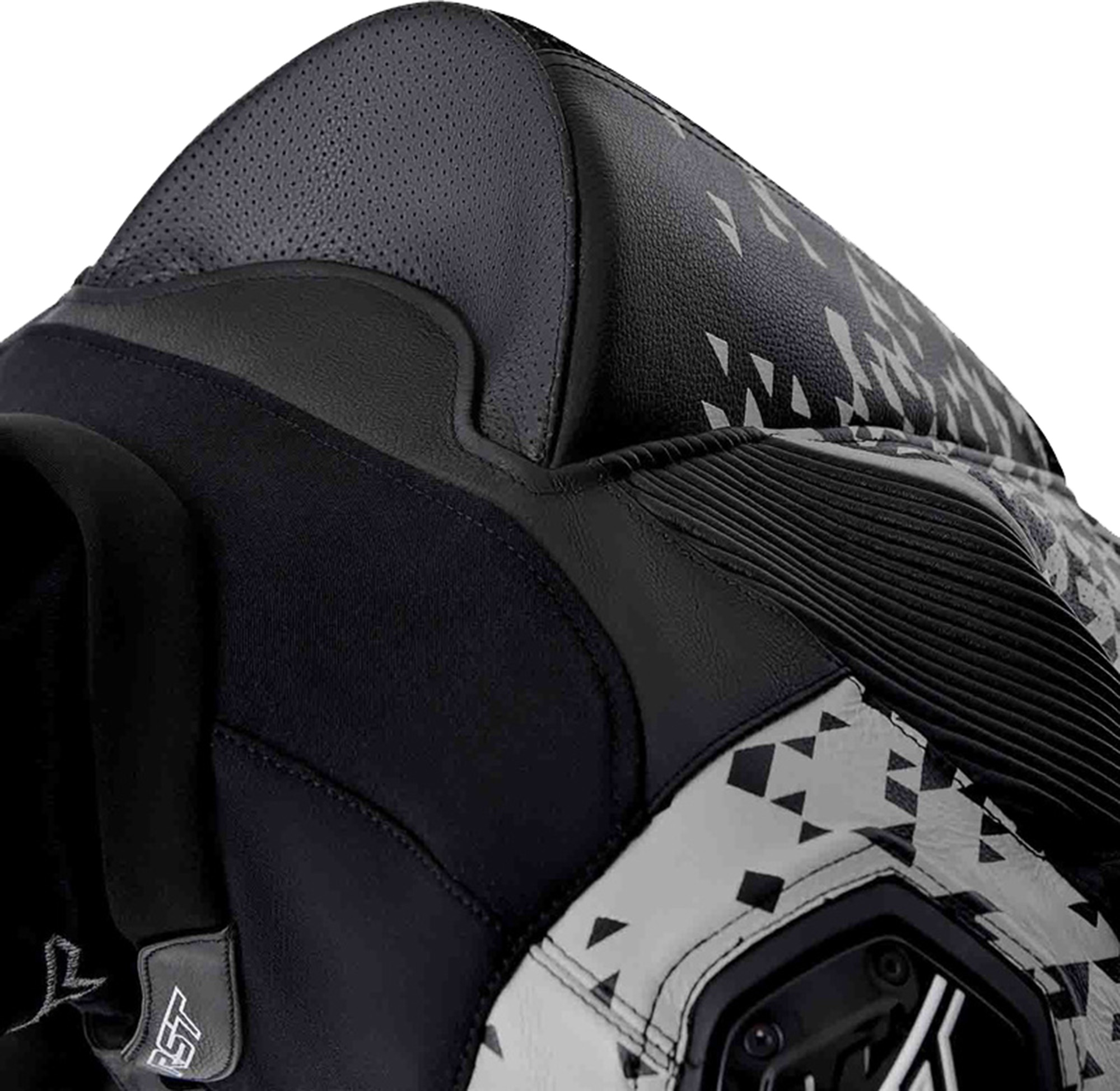 RST Pro Series D3O Airbag Costum de piele de motocicletă perforat într-o singură piesă Negru/argintiu 62 Figura 10