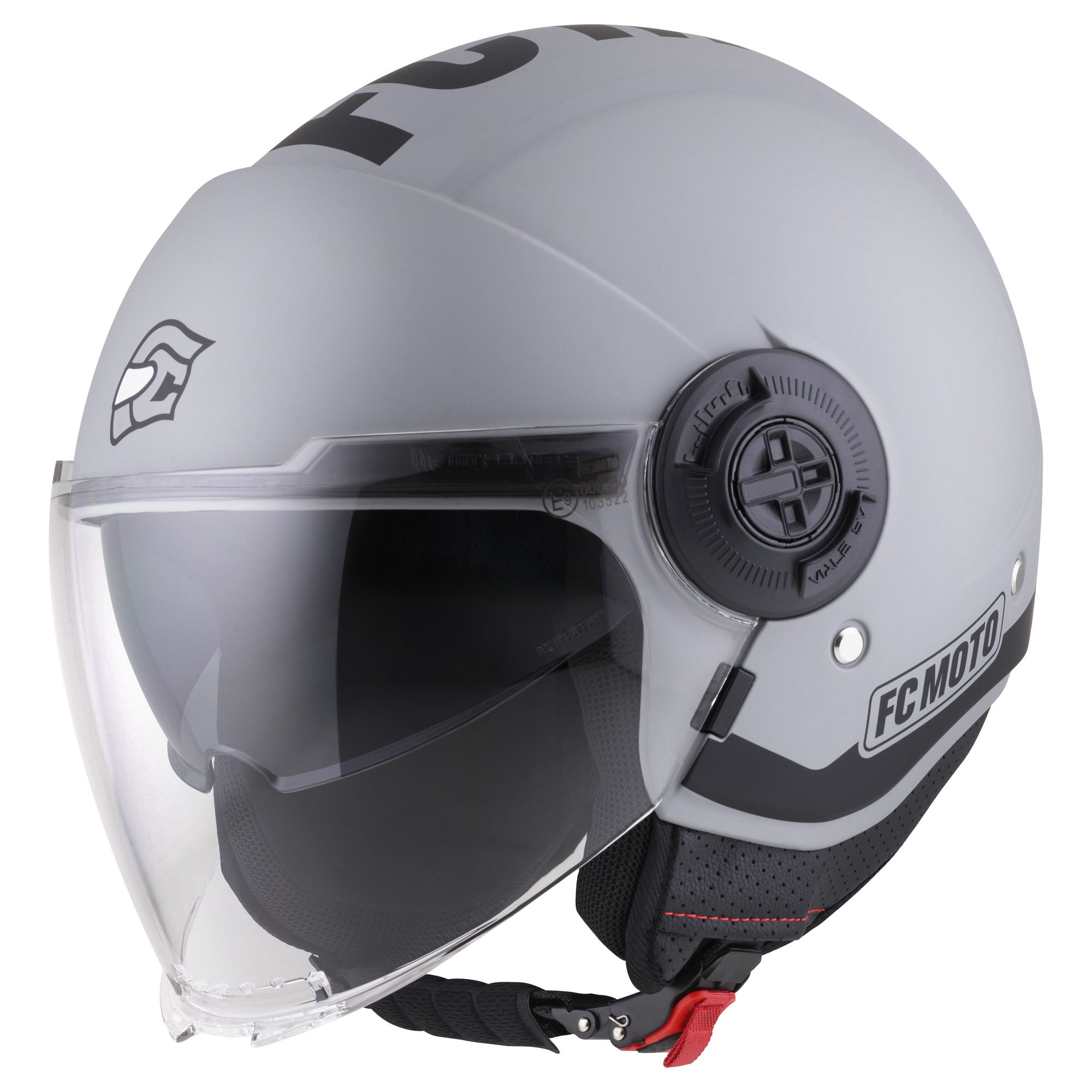 FC-Moto Ralgo Jethelm grau/schwarz S Abbildung 1