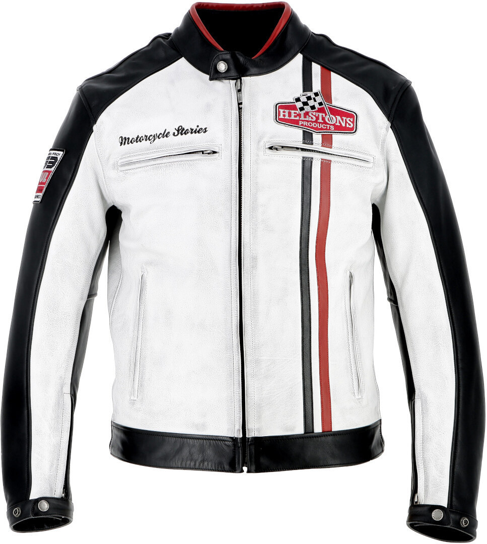 Helstons Jay Motul Edition Motorcycle Leather Jacket black/white XXL Figure 1