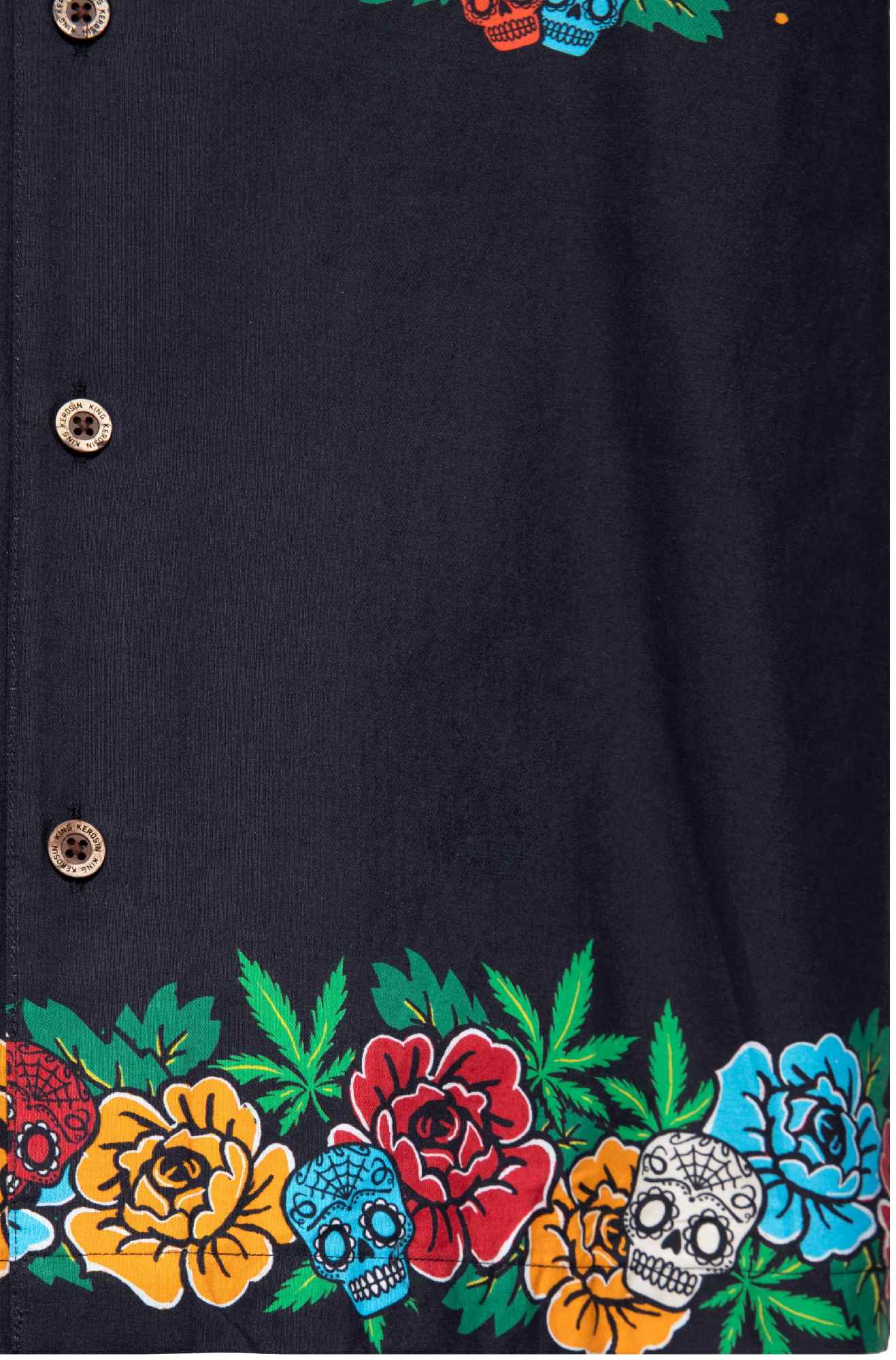 King Kerosin Acapulco Gold Camicia a maniche corte nero/multicolore M Figura 6