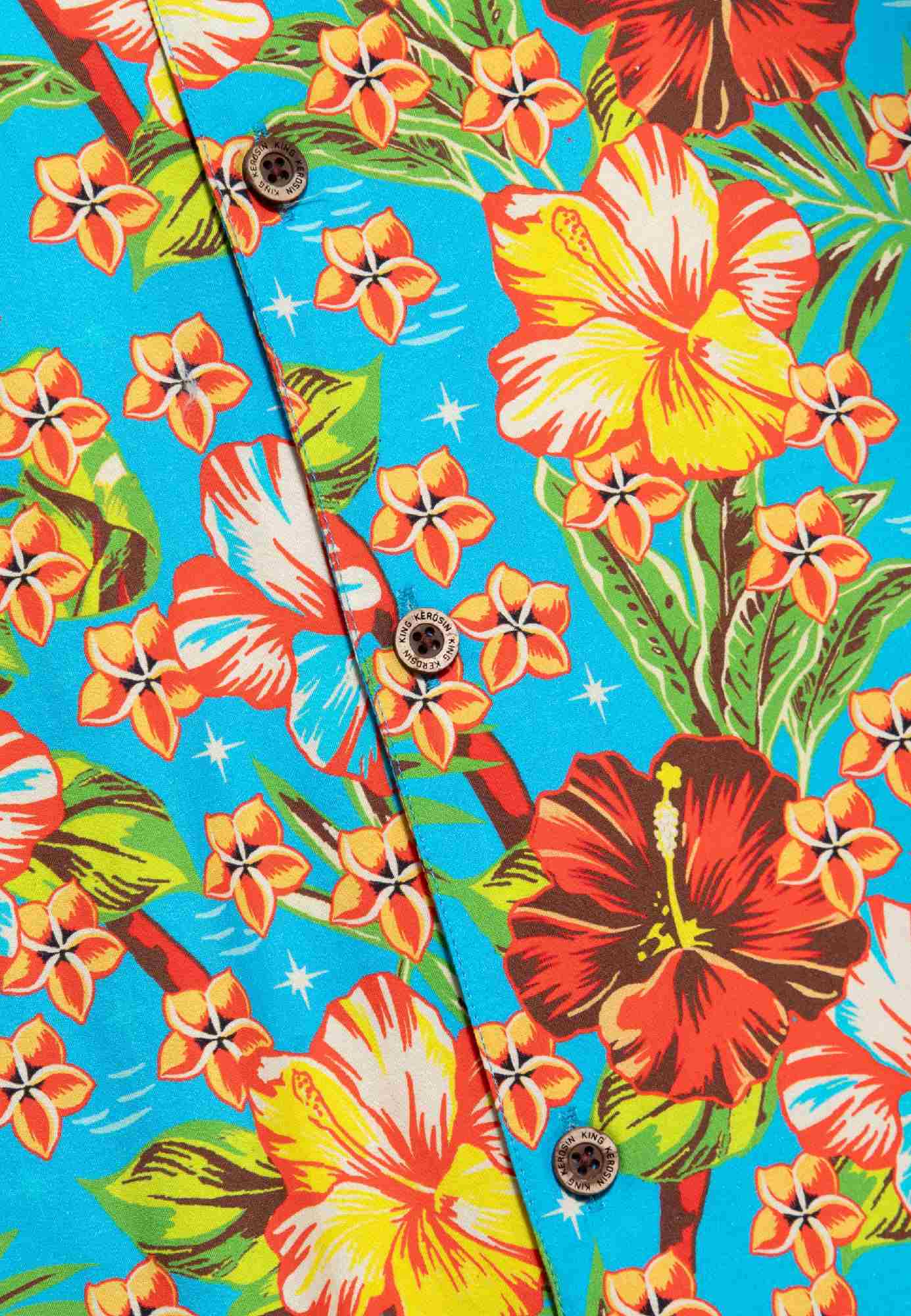 King Kerosin Hula Girl Short Sleeve Shirt colorful 5XL Figure 4