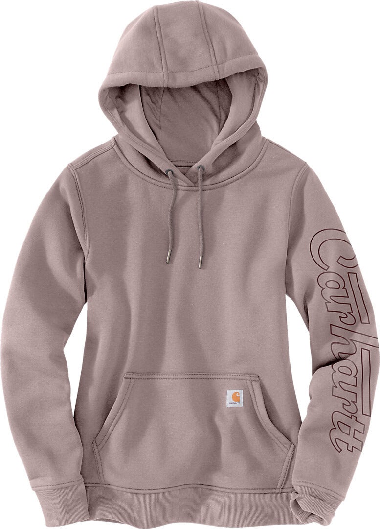Carhartt Relaxed Fit Rain Defender Graphic Sweat à capuche pour dames Crème/Rose M Figure 1