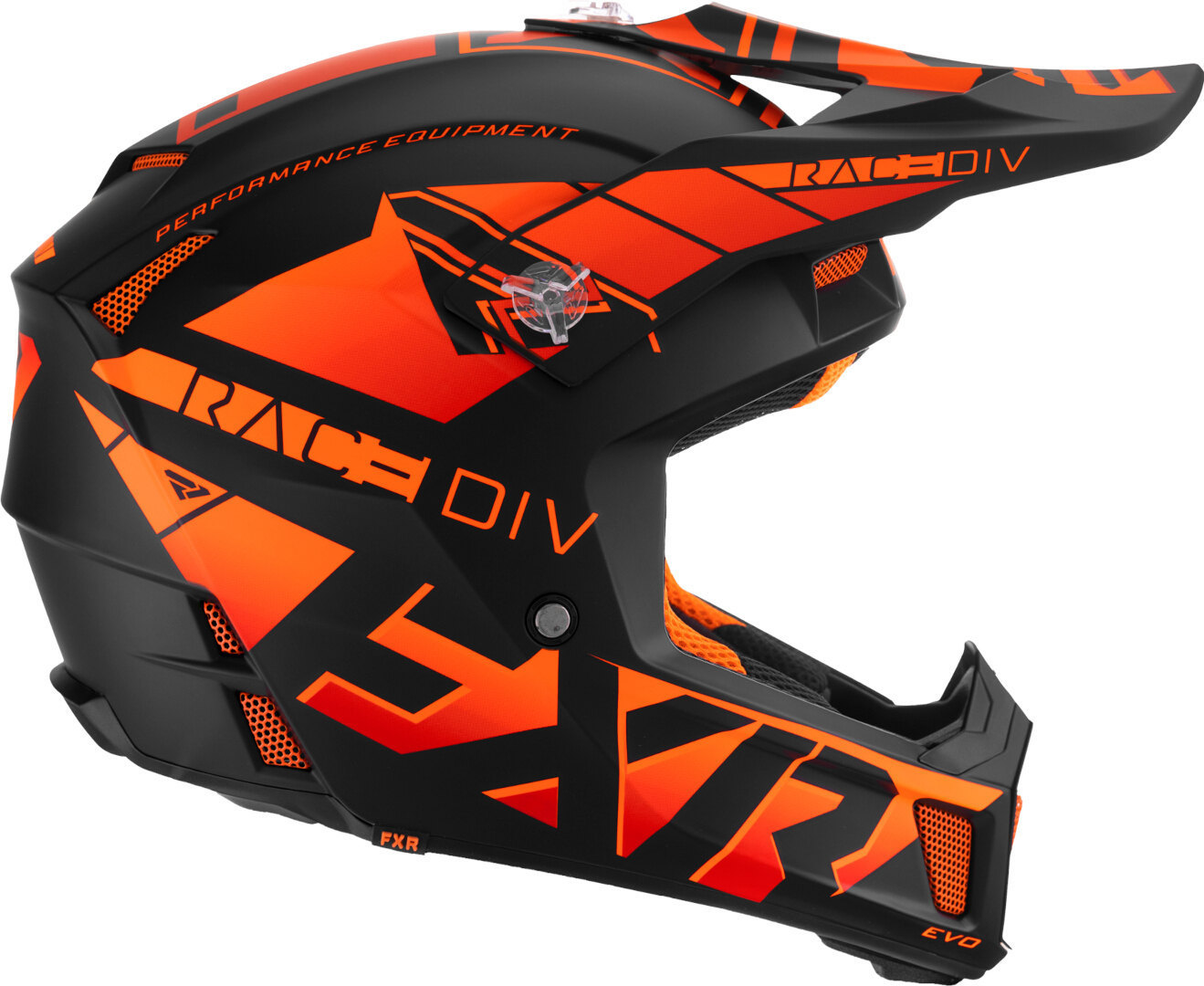 FXR Clutch Evo 2023 Cască de snowmobil Negru/Portocaliu XS (53/54) Figura 4