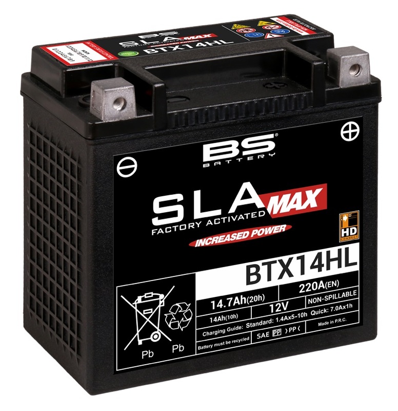 Bateria BS SLA Max Baterie fără întreținere activată din fabrică - BTX14HL Figura 2