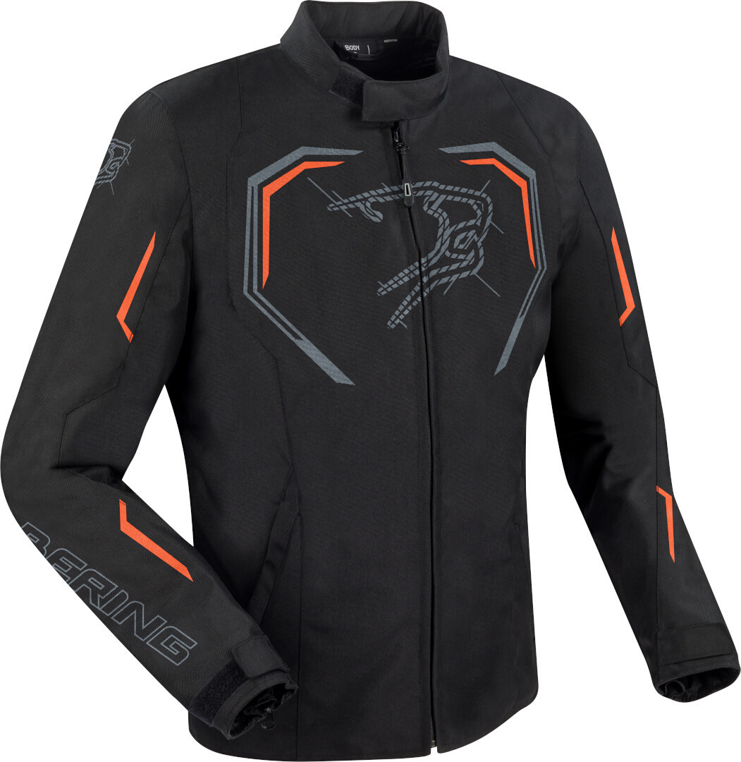 Bering Dundy Jachetă textilă impermeabilă pentru motociclete Negru/Portocaliu S Figura 1
