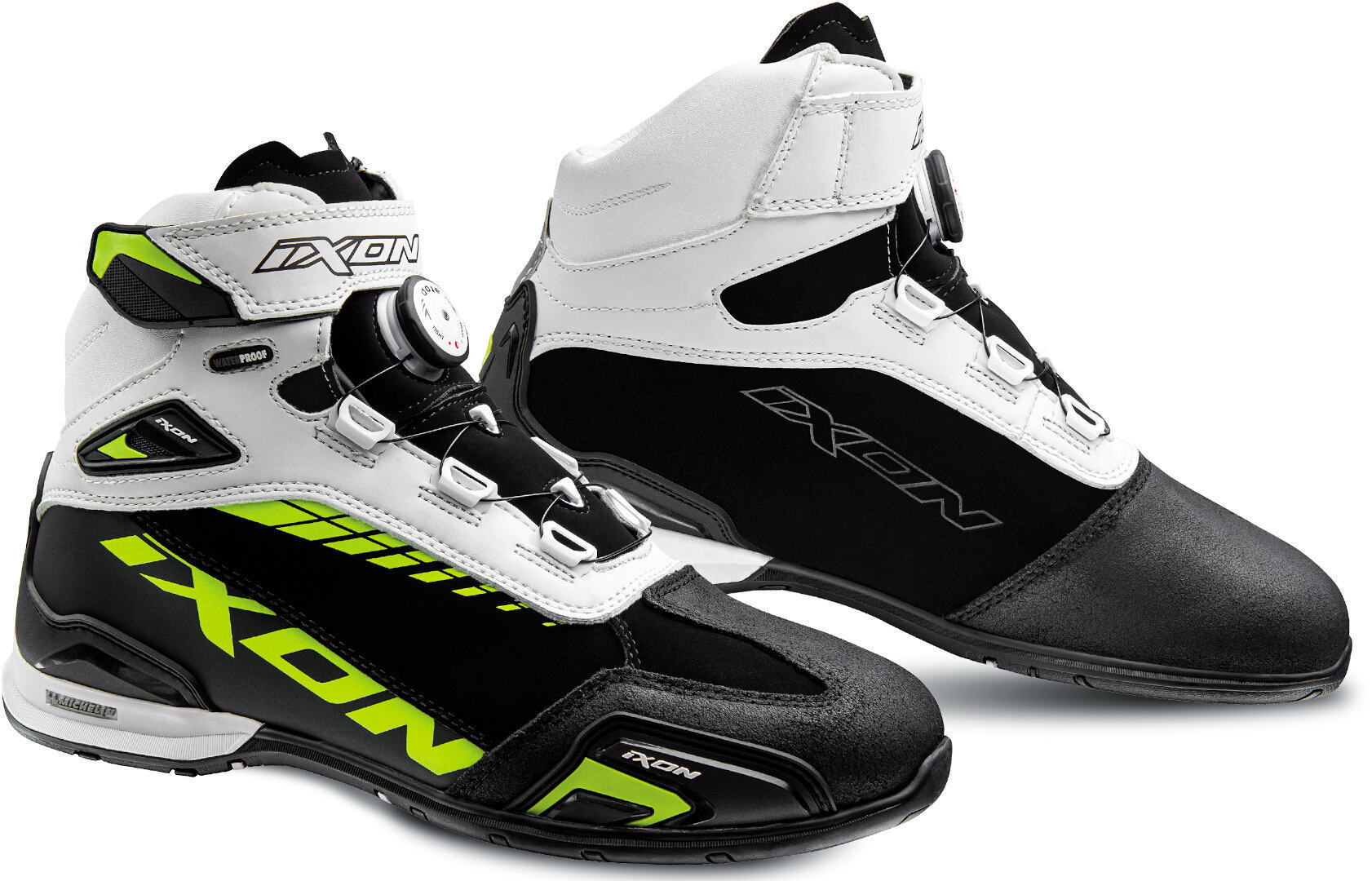 Ixon Bull WP Chaussures de moto Noir/Blanc/Jaune 43 Figure 1