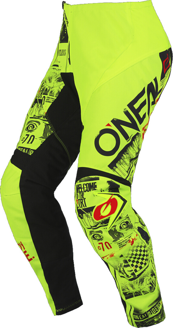 Oneal Element Attack Ungdom Motocross Bukser sort/gul 20 Figur 1