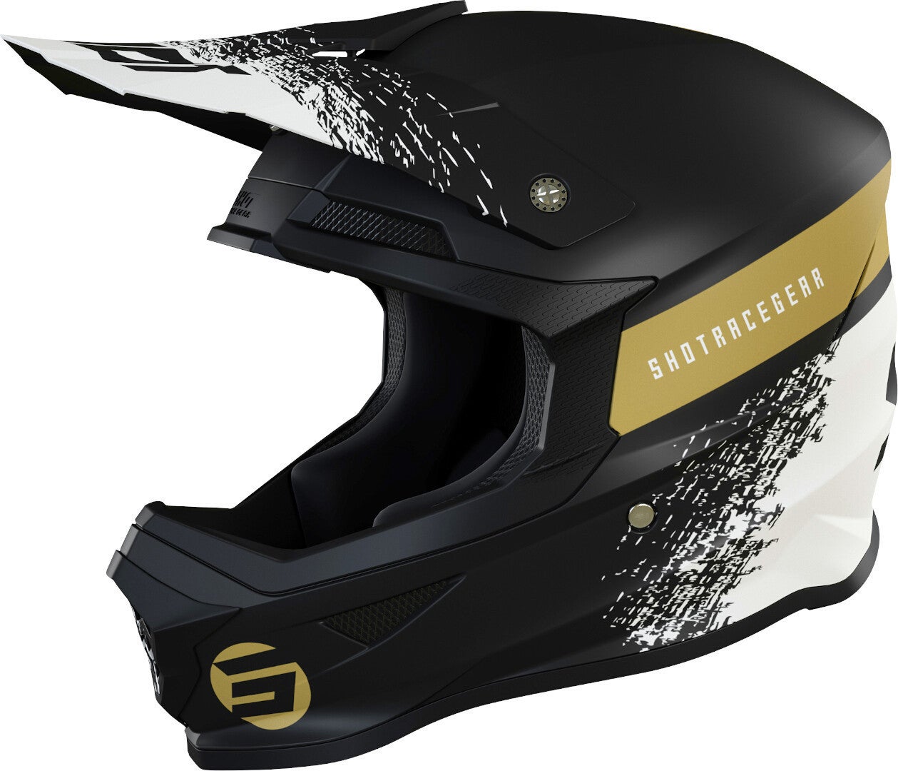 Shot Furious Roll Motocross hjelm Sort/guld S (55/56) Figur 1