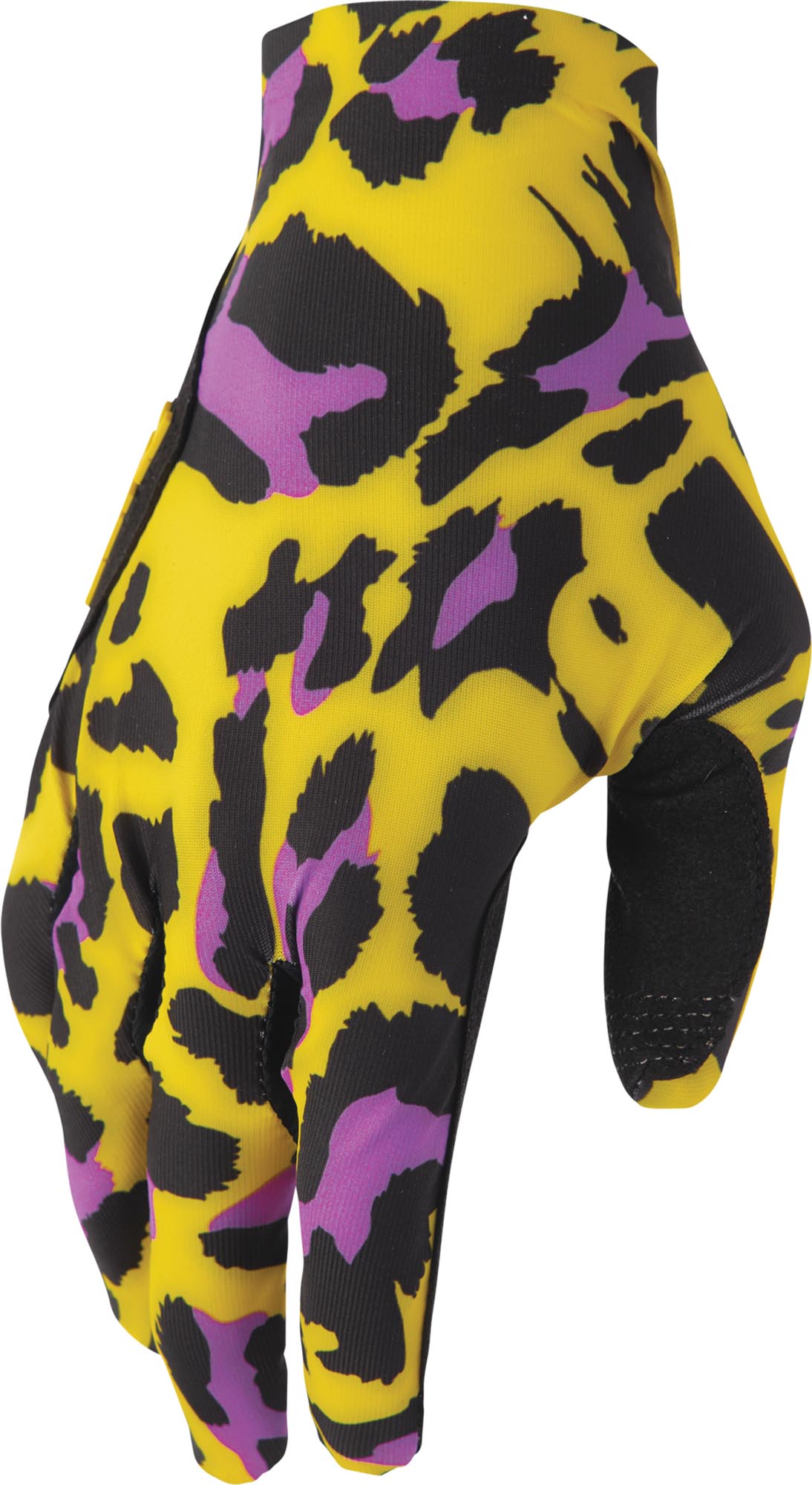 Thor Sportmode Cheetah Luvas de motocross amarelo/roxo XL Figura 1