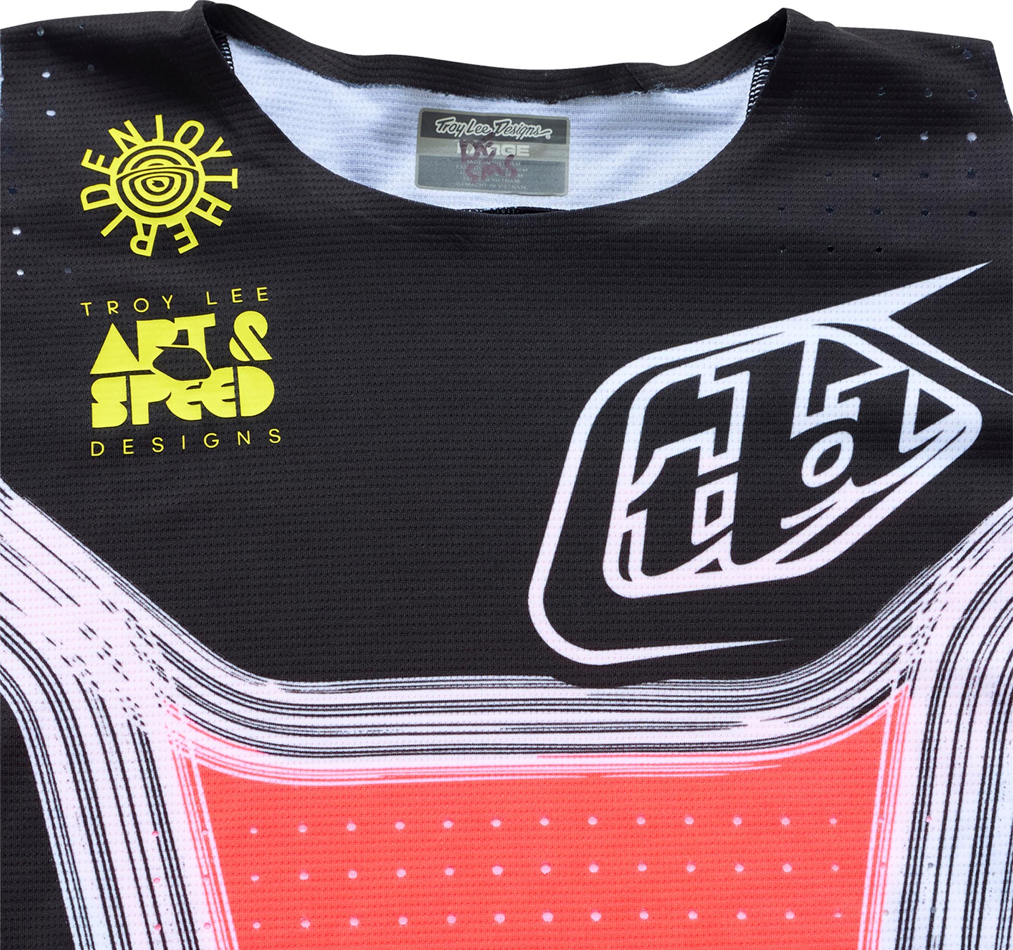 Troy Lee Designs SE Pro Stripes Motocross-tröjan röd/svart S Figur 3
