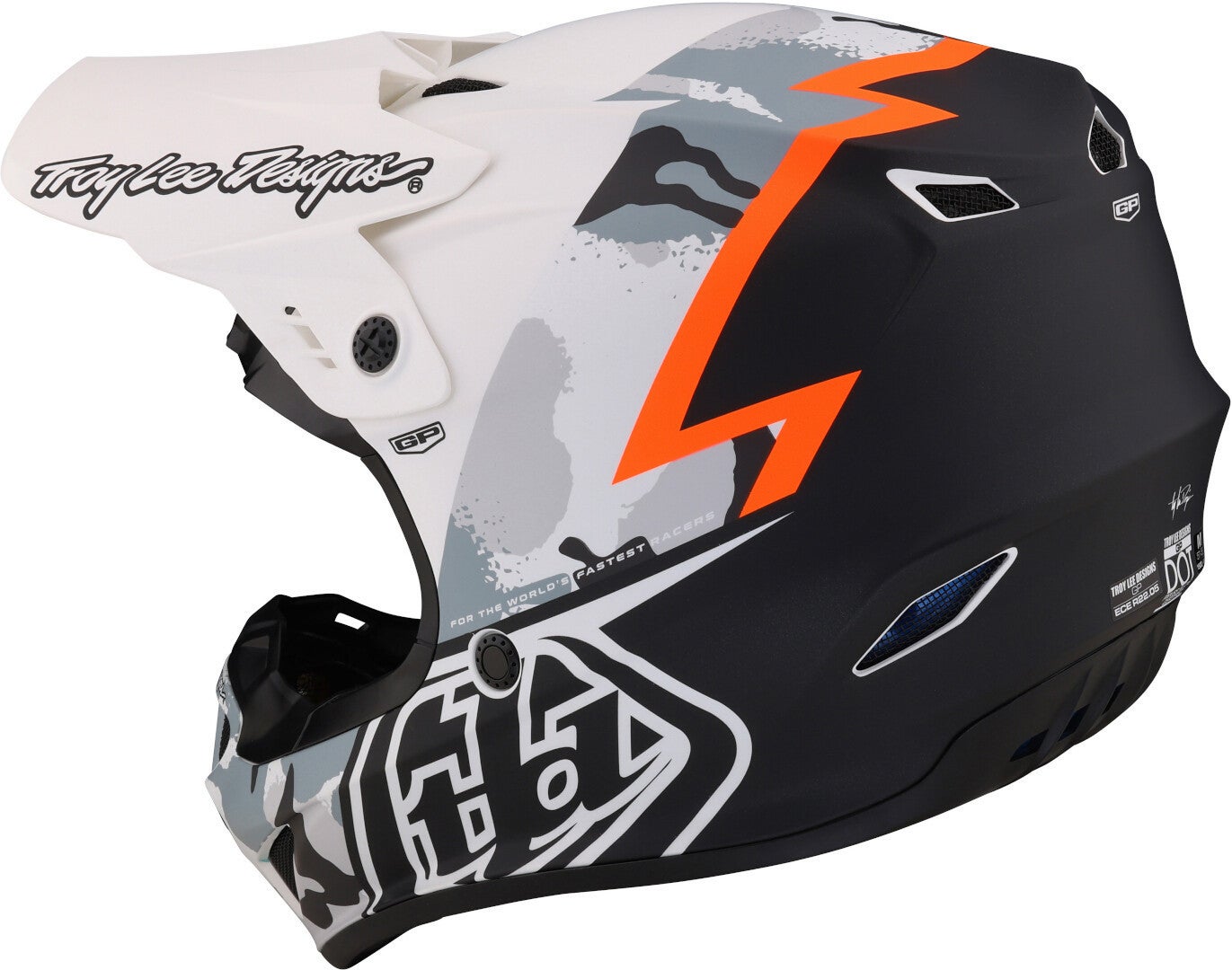 Troy Lee Designs GP Volt Motocross hjelm sort/camouflage M (57/58) Figur 6