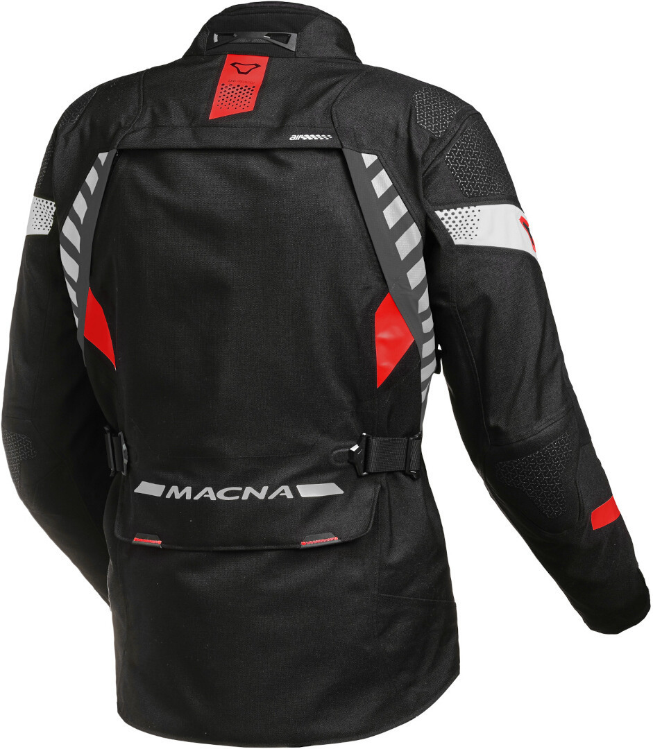 Macna Ultimax waterproof Ladies Motorcycle Textile Jacket black/red XL Figure 2