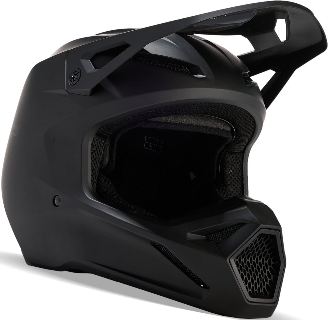 FOX V1 Matte Black 2023 Capacete Jovem Motocross Artigo principal Figura 1