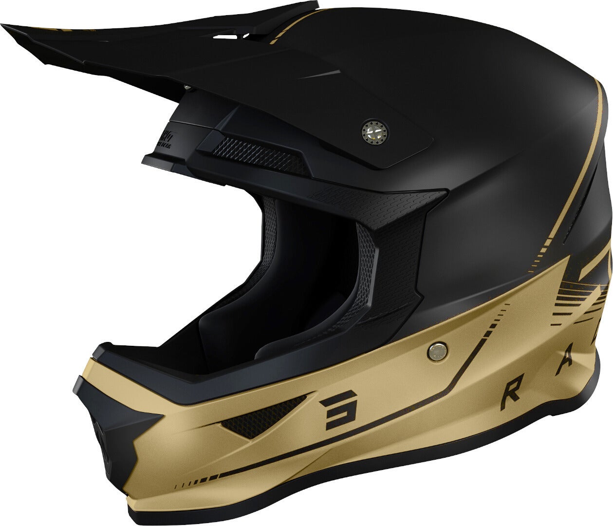 Shot Furious Draw 3.0 Casco Motocross nero/oro S (55/56) Figura 1