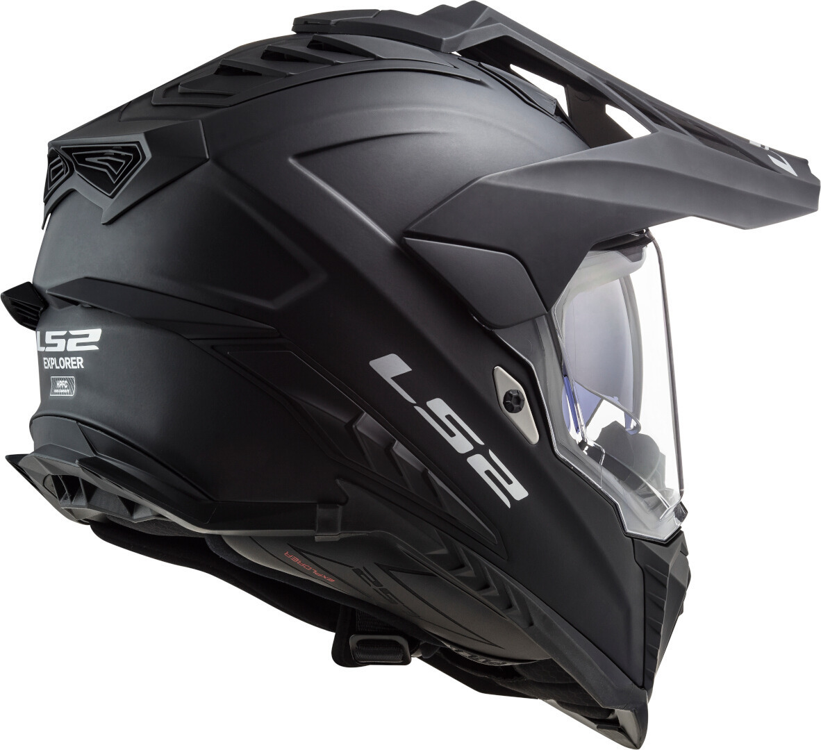 LS2 MX701 Explorer Solid Motocross Helm schwarz matt L (59/60) Abbildung 5