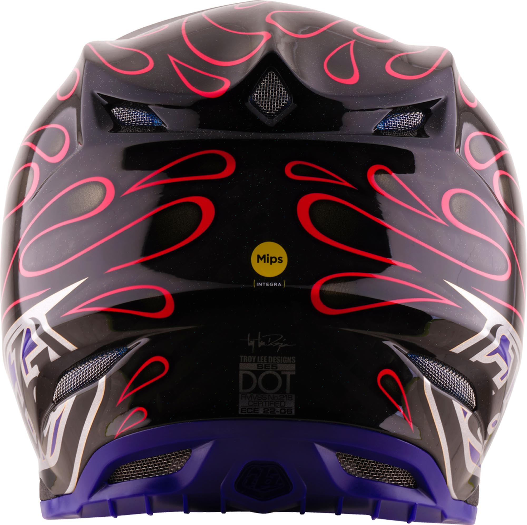 Troy Lee Designs SE5 Carbon MIPS Overspray Kask motocrossowy Czarno/Magenta S (55/56) Rysunek 5