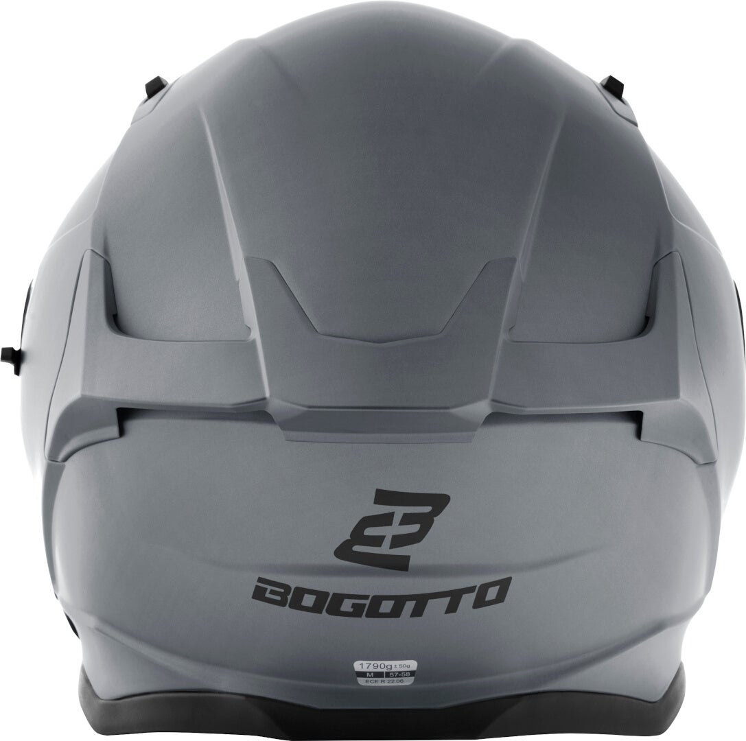 Bogotto H153 BT Bluetooth Casco Grigio chiaro opaco 2XL Figura 6