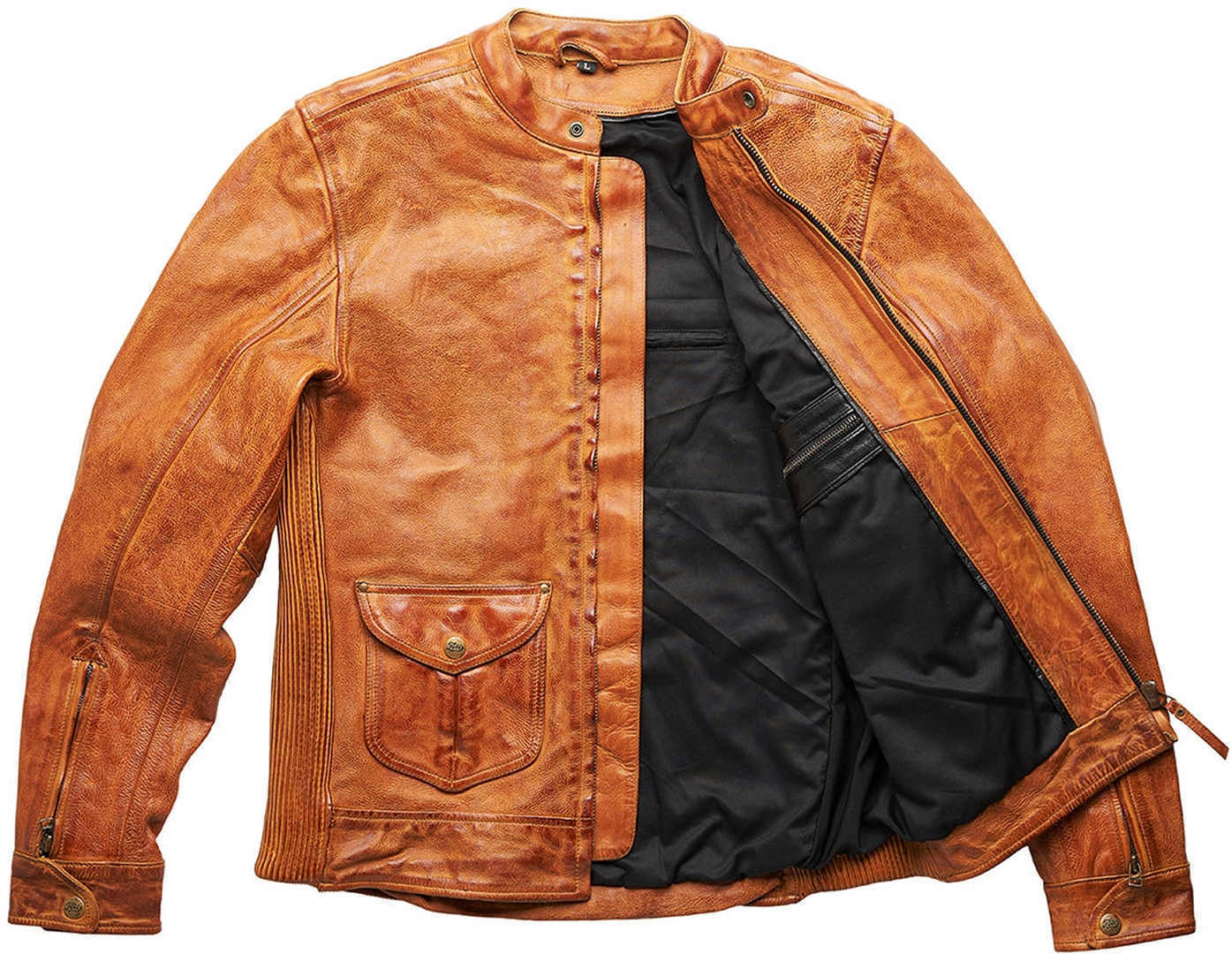 Fuel Bourbon Motorcykel læderjakke L Figur 2