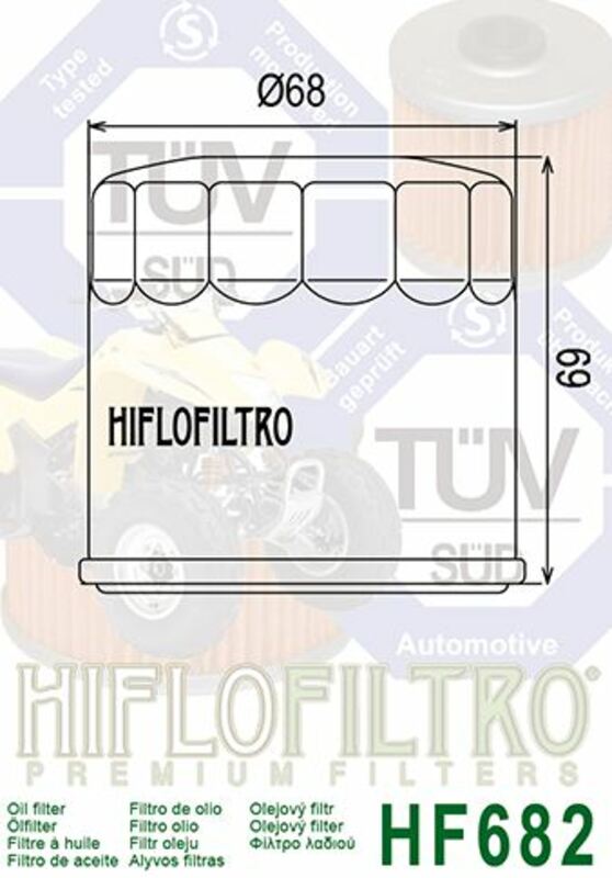 Hiflofiltro Oljefilter - HF682 Figur 4