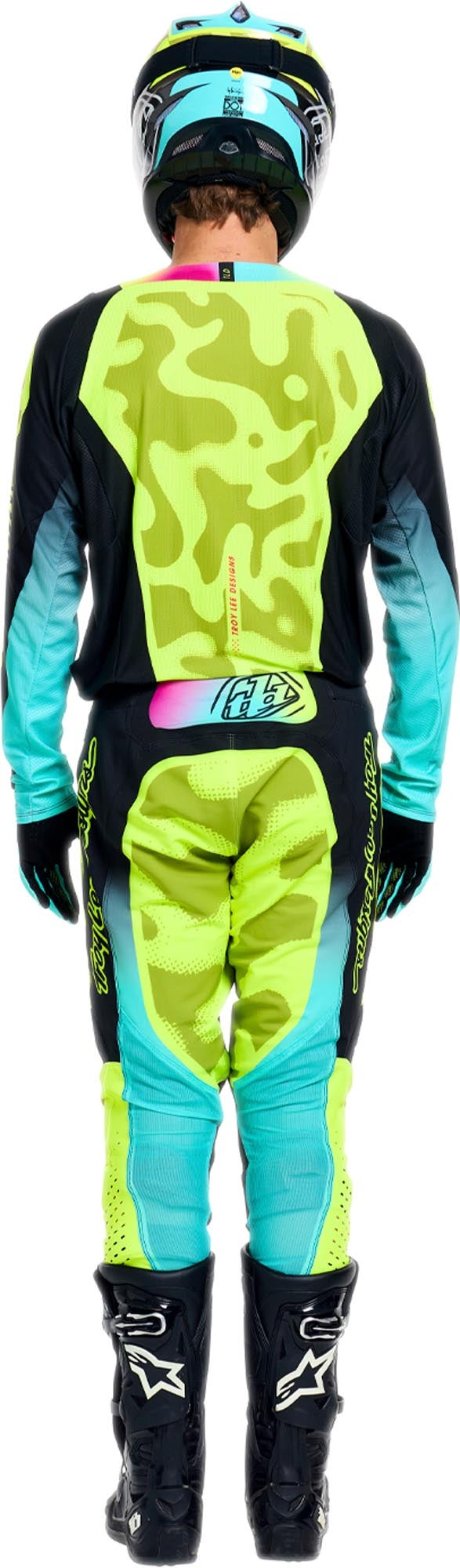 Troy Lee Designs SE Pro Myth Pantalon de motocross Noir/Néon/Jaune 38 Figure 16