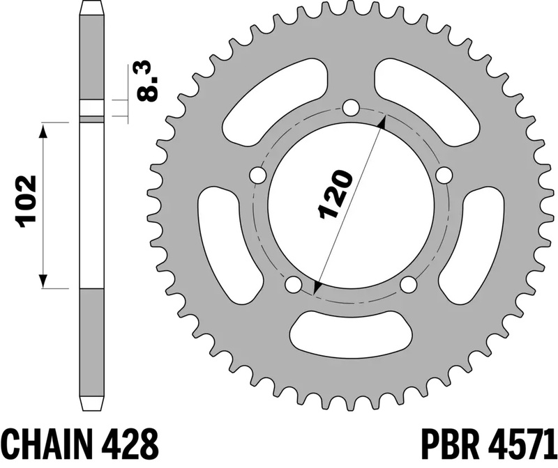 PBR Couronne acier standard - 428 Figure 1