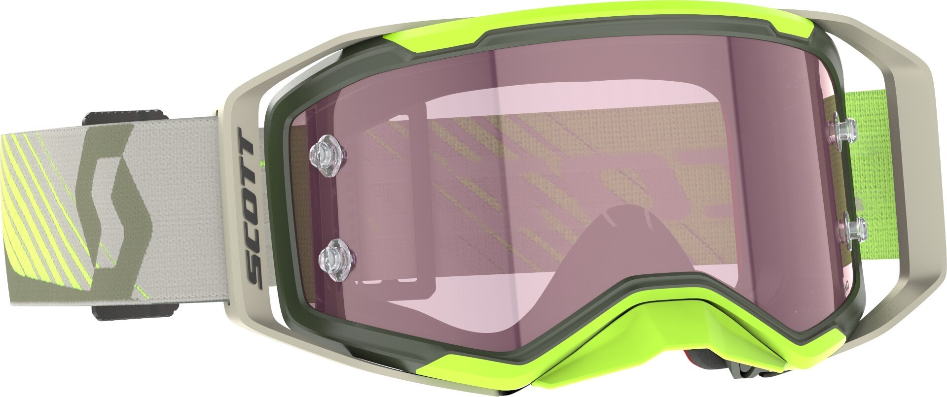 Scott Prospect 2.0 AMP Ochelari de motocross verde/galben-neon Figura 1