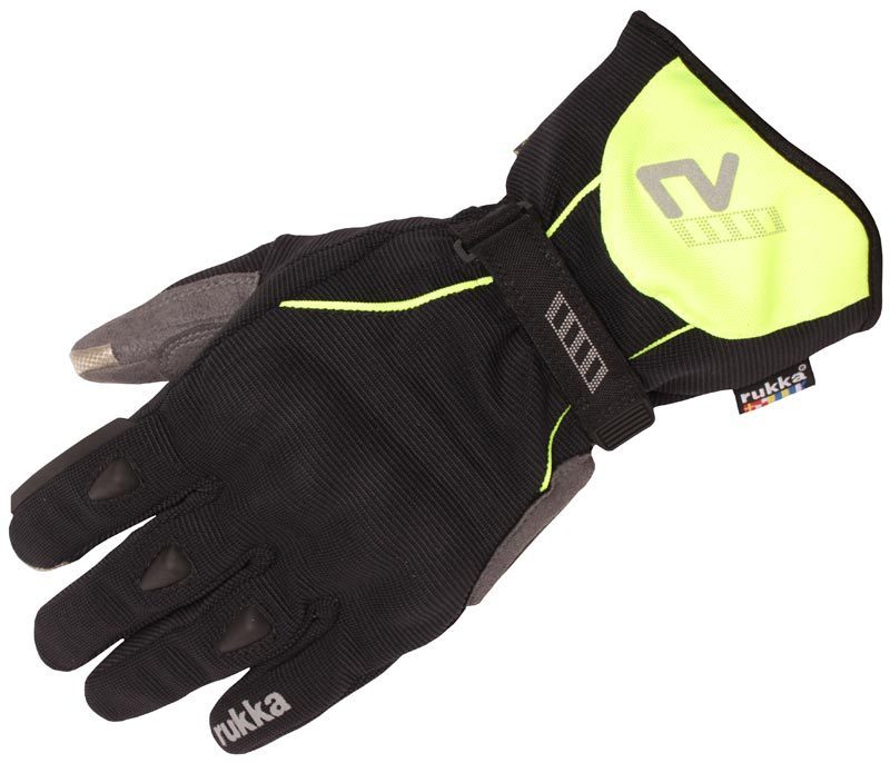 Rukka Virium Gore-Tex Motorfiets handschoenen Zwart/Geel 9 Figuur 1