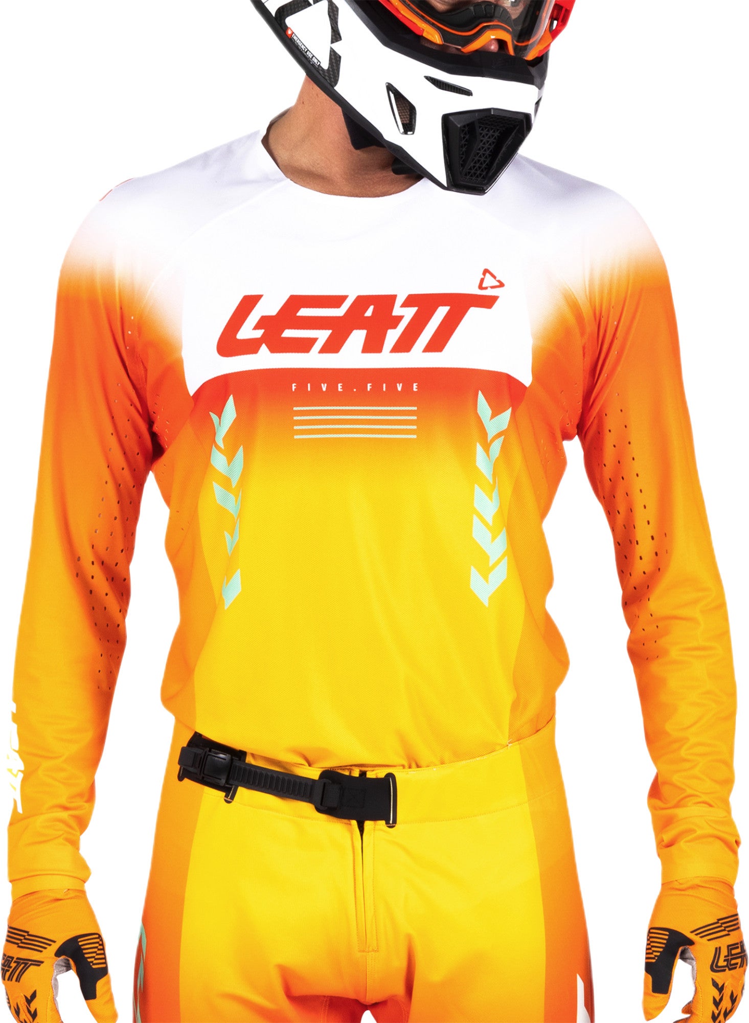 Leatt Moto 5.5 UltraWeld V26 Maillot de motocross orange/jaune XL Figure 3