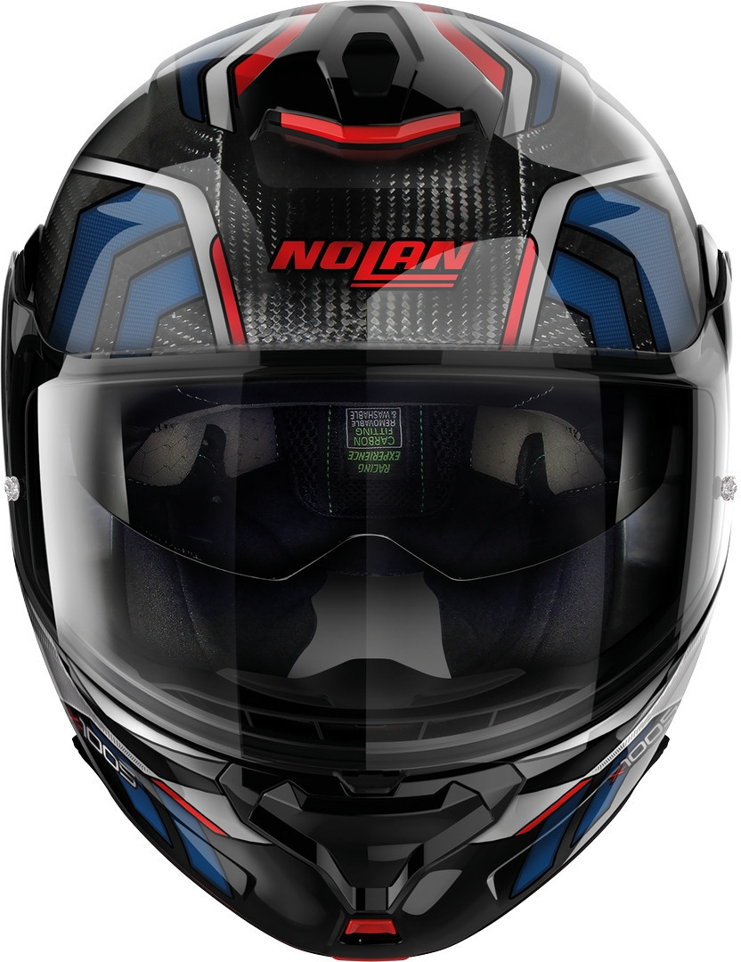 Nolan X-1005 Ultra Carbon Sandglas N-Com Hjälm svart/röd/blå XXS (54) Figur 5