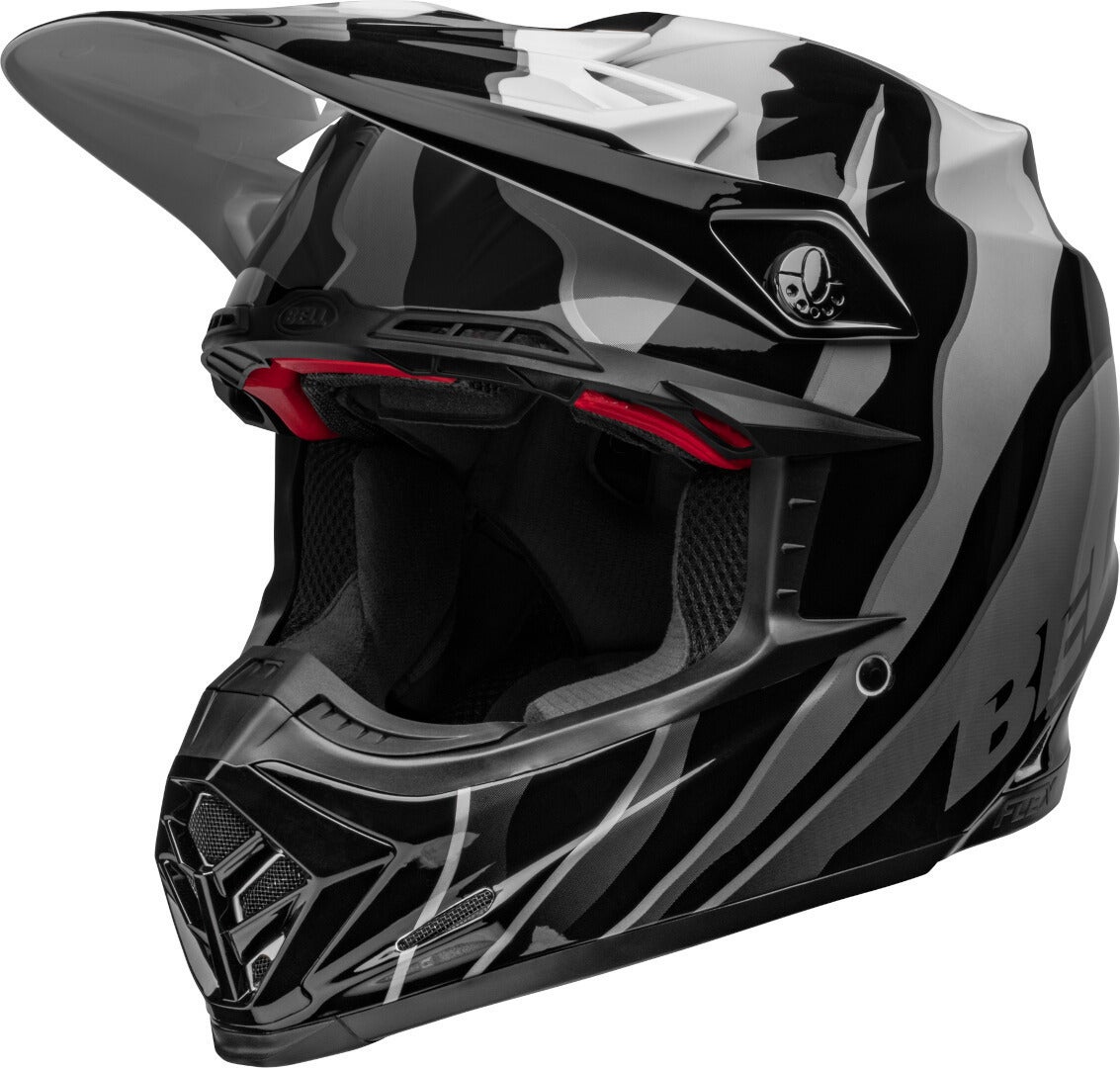 Bell Moto-9S Flex Claw Casco Motocross Bianco/nero M Figura 2