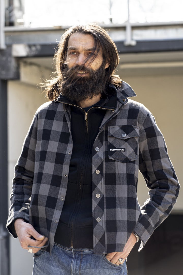 HolyFreedom Jessie James Flannel Hemd grau XXL Abbildung 3
