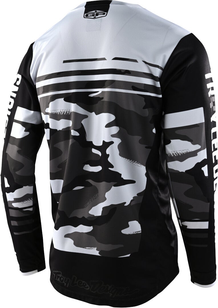 Troy Lee Designs GP Formula Camo Mládežnický motokrosový dres černý/šedý/bílý XL Obrázek 2