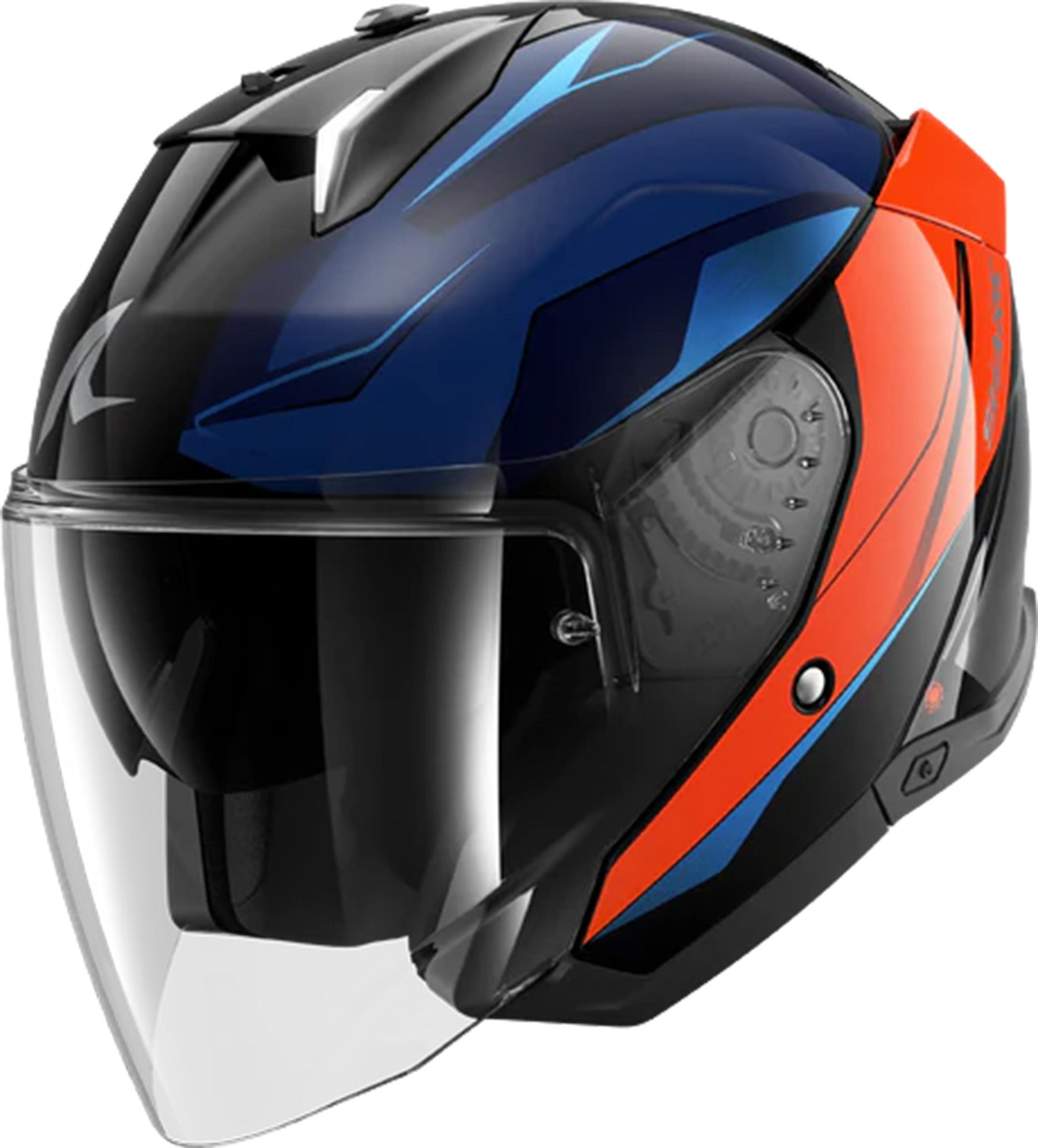 Shark Skwal i3 Jet Mekarium Hjelm blå/sort/orange XS (53/54) Figur 1