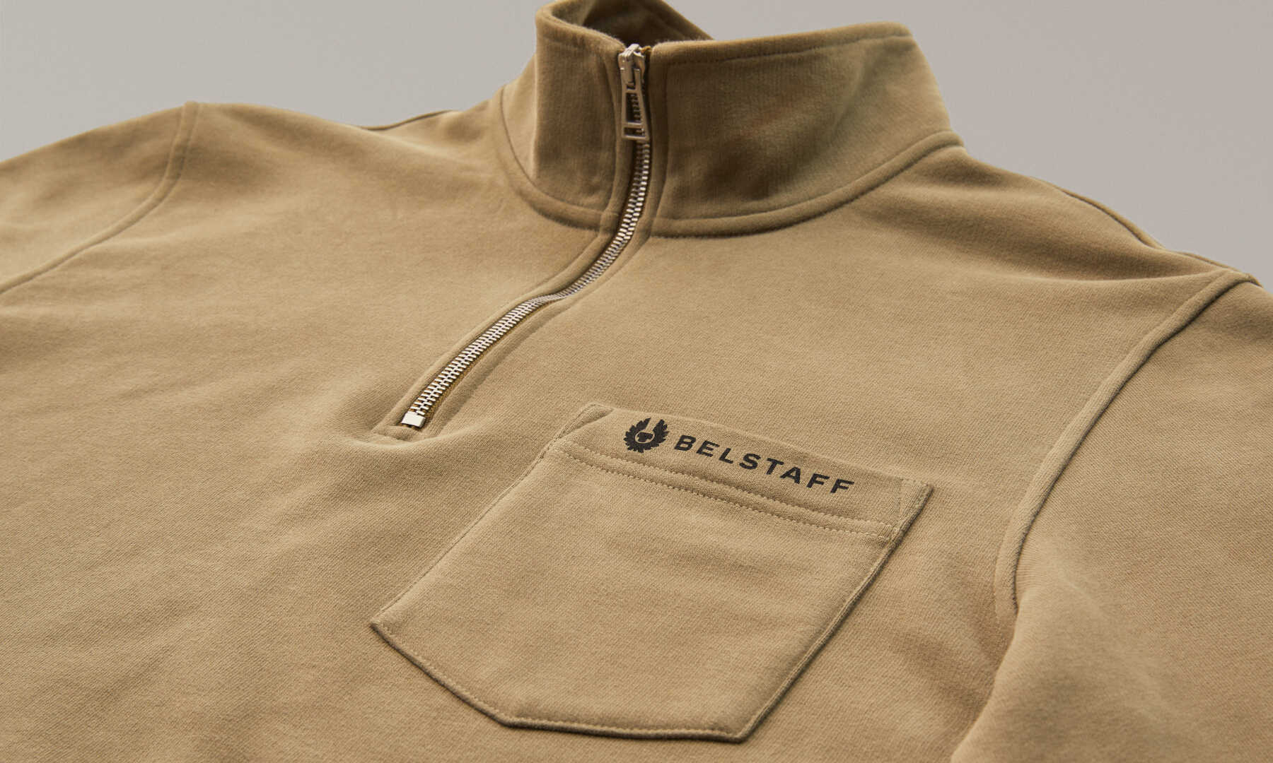Belstaff Quarter Zipôver Pullover oliva 3XL Figura 4