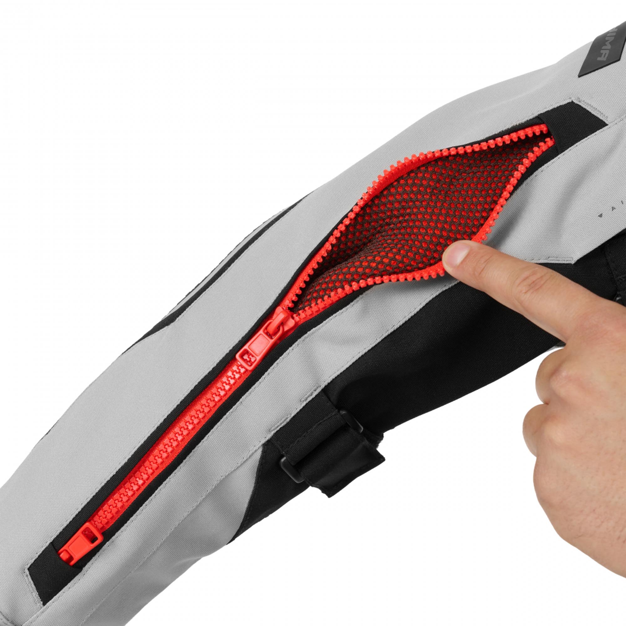 SHIMA Hero 3.0 Motorrad Textiljacke grau/rot S Abbildung 13