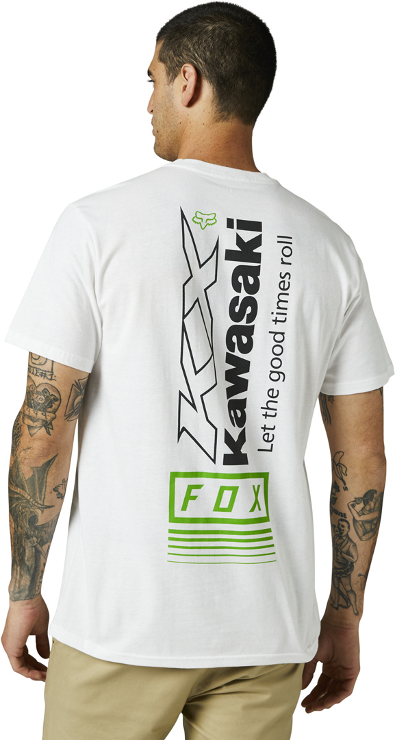 FOX Kawasaki Premium T-shirt Wit M Figuur 2