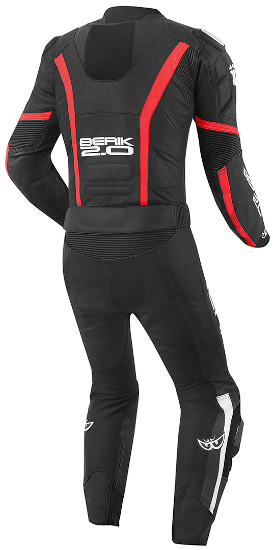 Berik Losail Two Piece Motorcycle Leather Suit black/red 58 Figure 2