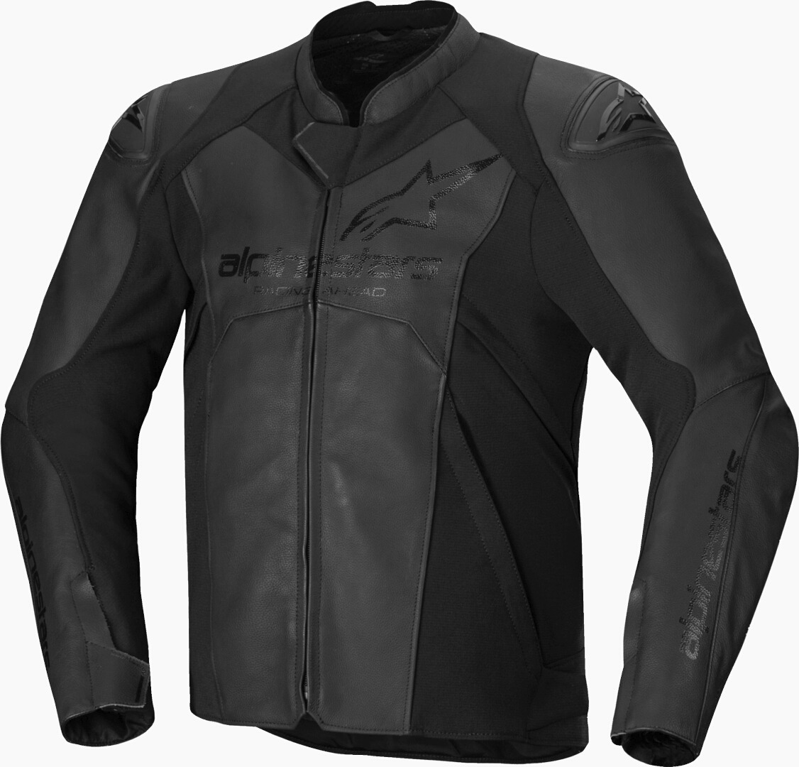 Alpinestars Faster V3 Motorcycle Leather Jacket black 62 Figure 1