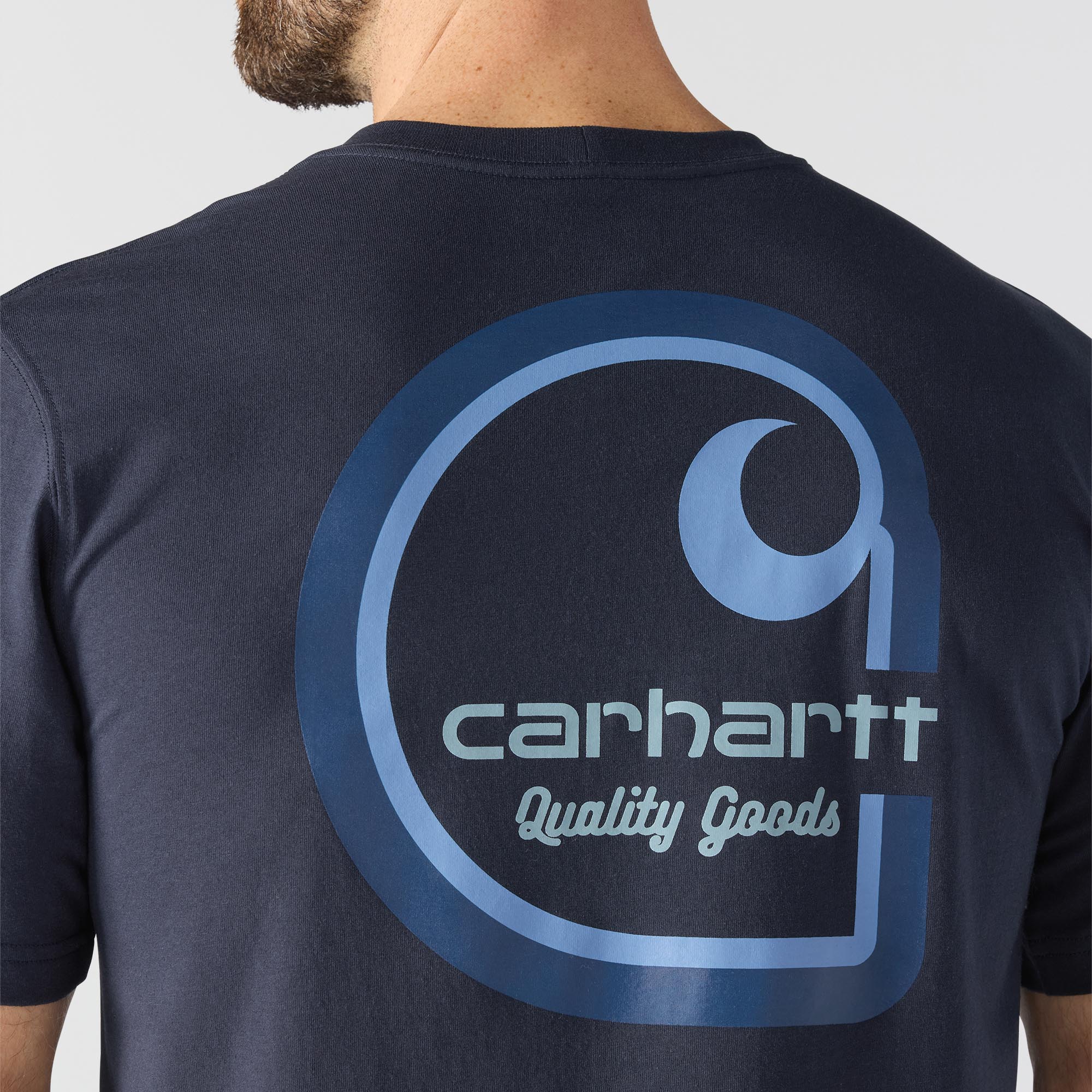 Carhartt Irvine Relaxed Multi Color C Tシャツ ネイビーブルー L 図6