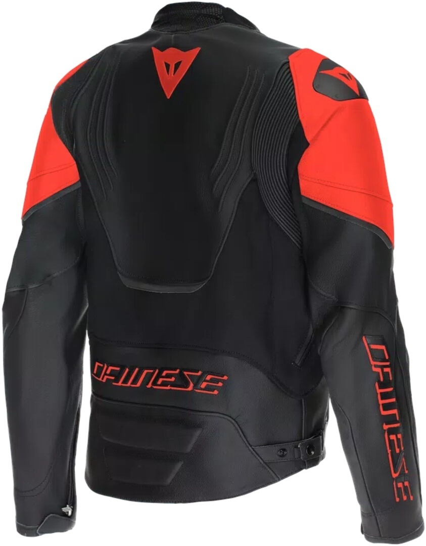 Dainese Racing 5 Motorcycle Leather Jacket black/red 58 Figure 2