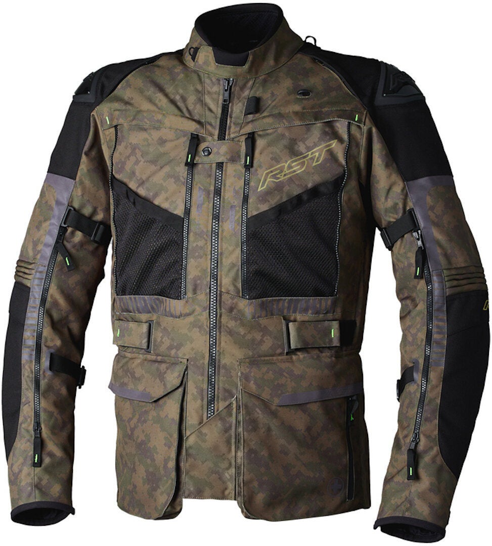 RST Ranger Chaqueta textil de motocicleta Marrón/Verde 4XL Figura 1