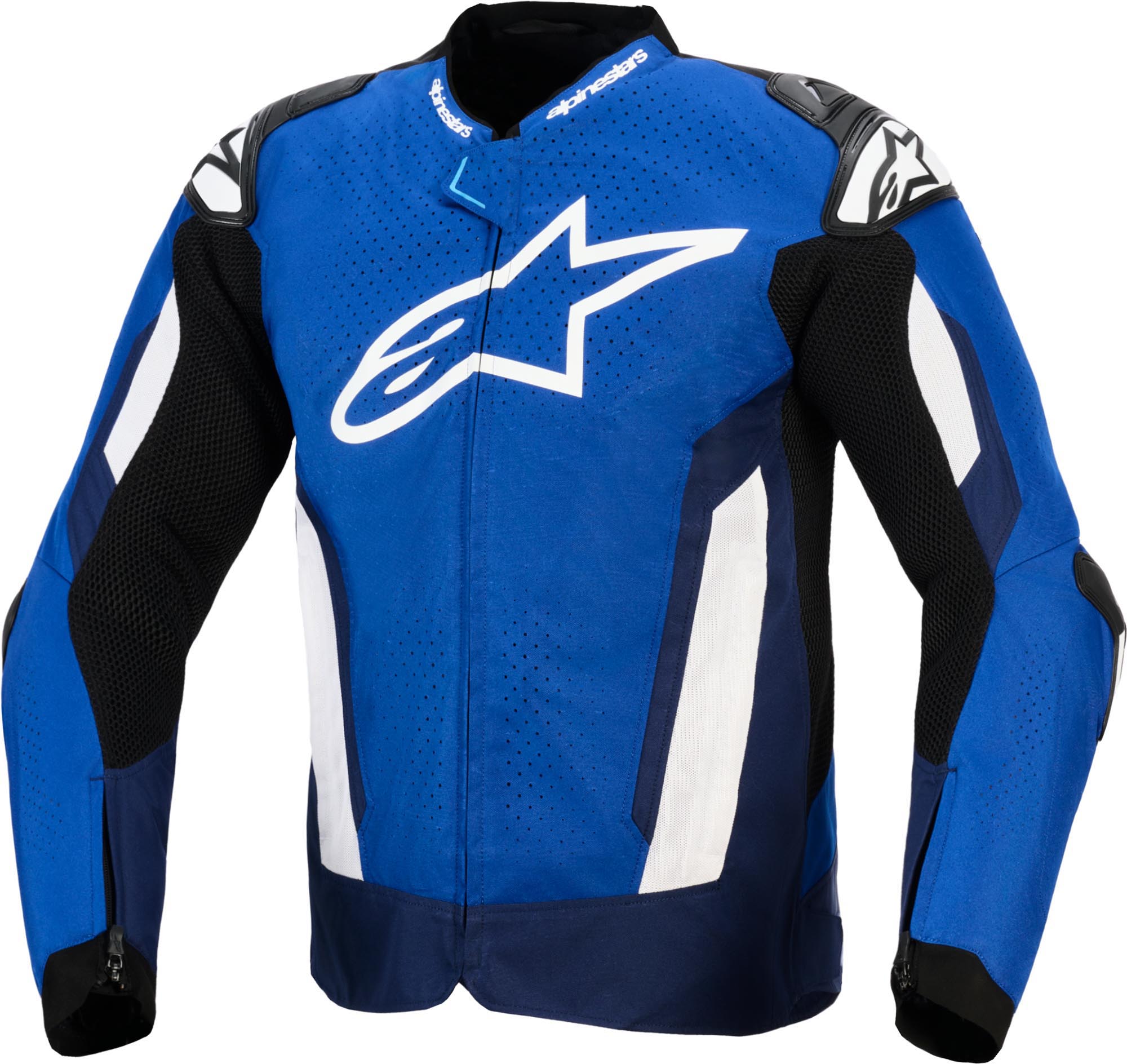 Alpinestars T-GP Air perforierte Motorrad Textiljacke blau/navy/weiß M Abbildung 1
