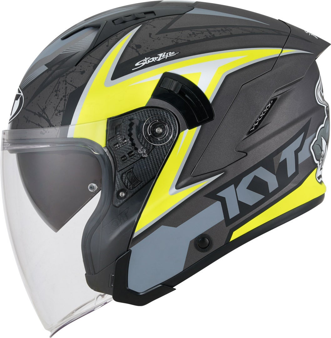 KYT NF-J Attitude Capacete a jato preto/amarelo XL (61/62) Figura 5